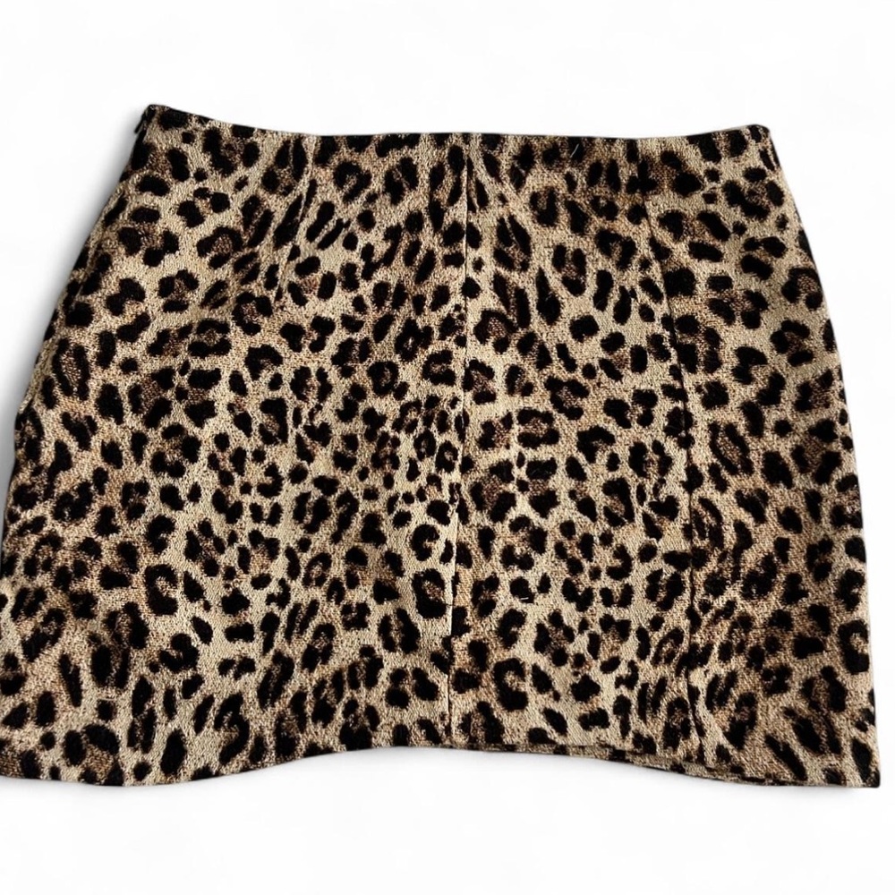Zara Animal Print Mini Skirt
